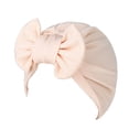 thumbnail image 1 of Sonducket Gorro turbante con lazo grande para mujer, gorros suaves y a la moda para mujer, gorro turbante liso musulmán Accesorio para el cabello Rosa claro, 1 of 6