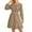 Khaki, variant on vdgthytj Womens Fall Dresses Long Sleeve V Neck a Line Hollow out Dress Lace Ruffle Cute Casual Party Dresses