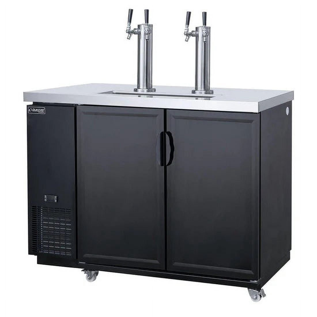 Dukers DKB60-M2 Dual Tap Kegerator Beer Dispenser