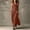 Orange, variant on Women Summer Dresses Halter Sleeveless Solid Color Slim Fit Flowy Trendy Vacation Maxi Dress