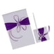 thumbnail image 1 of Cateissary Juego de 3 uds. De bolígrafo de libro de invitados de cristal satinado y soporte para bolígrafo, recepción de boda, morado Artesanía, 1 of 1