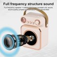 thumbnail image 4 of Riwcyla Mini Karaoke Machine Wireless Microphone and Speaker Set with 2 Microphone Rechargeable LED Color Night Light Handheld Mic Karaoke Speaker Gifts for Birthday Party Desktop Fitness Home KTV, 4 of 6