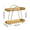 thumbnail image 3 of Chmadoxn Organisateurs et Rangement de Garde-Robe, Organisation et Rangement, Bacs de Rangement, Contenants de Rangement Étagère à Bijoux Cosmétiques Étagère de Rangement pour Bijoux Coiffeuse Étagère de Décoration de Bureau Étagère de Rangement en Fer, 3 of 6