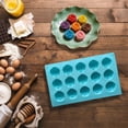 thumbnail image 4 of Rose Silicone Fondant Molds 15 Cavity Flower Cake Resin Mold Candy Chocolate Ice Cube Fondant Molds Kitchen Baking Tools for Sugarcraft Cake Decorating, 11.49*6.69*0.7Inch (1Pcs, Blue), 4 of 7