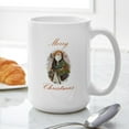 thumbnail image 6 of CafePress - Old Fashioned Santa Christmas Large Mug - 15 oz Ceramic Large White Novelty Mug, 6 of 6