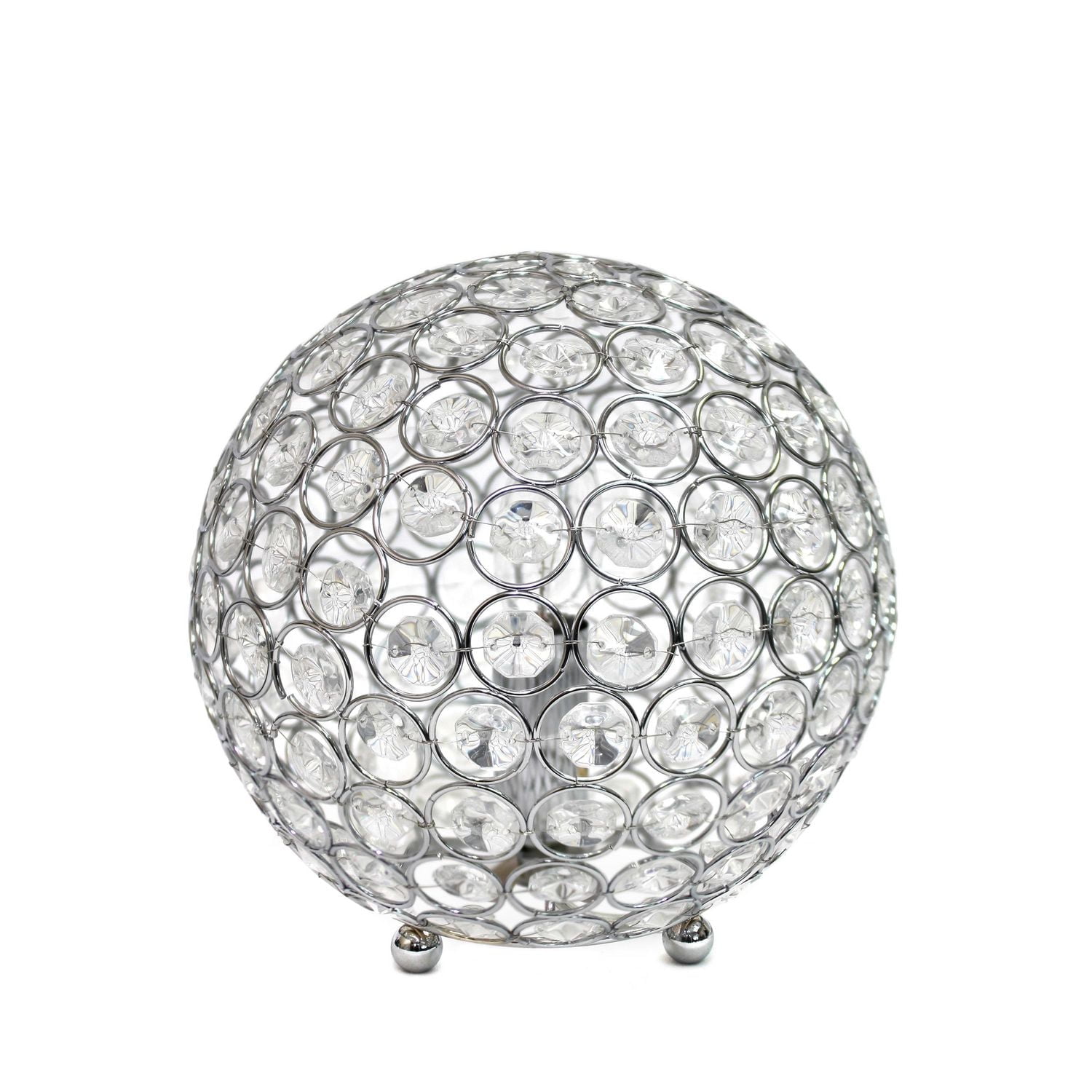 Elegant Designs Crystal Ball Sequin Table Lamp
