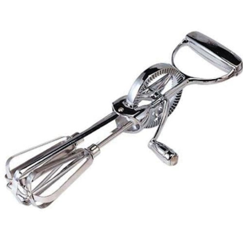 Wilton HAND MIXER Stainless Steel Beaters NEW Non Slip Grips KITCHEN TOOL Rotary 