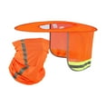 thumbnail image 1 of Visera para casco de seguridad, ala completa, portátil, ligera, para sitios de construcción, protección solar, visera para casco de seguridad, visera Amarillo con escudo, 1 of 8