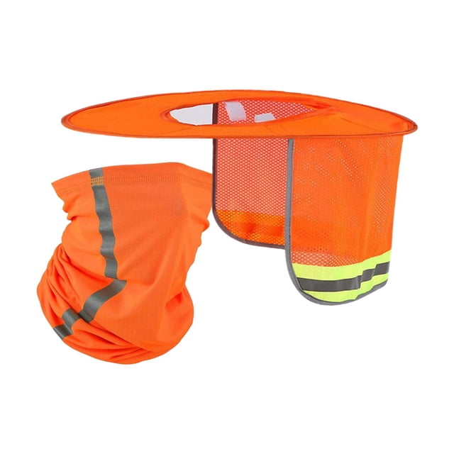 Visera para casco de seguridad, ala completa, portátil, ligera, para sitios de construcción, protección solar, visera para casco de seguridad, visera Amarillo con escudo