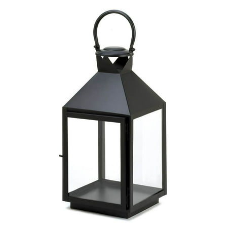 - Black Metal Candle Lantern, Large Rustic Decorative Black Candle Lantern Holder