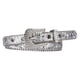 thumbnail image 5 of Cinturón de mujer con diamantes de imitación y hebilla de metal moderno, brillante, decorativo, Y2K. Plata, 5 of 9