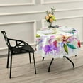 thumbnail image 6 of Coolnut 60" Magnolia and Gladiator Round Tablecloth, Table Cover Water Resistant Spill Proof Large Table Cover for Indoor & Outdoor Family Gathering Dinner, Hotel, BBQ, 6 of 7
