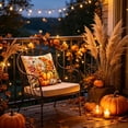 thumbnail image 5 of Thanksgiving Pumpkin Flowers Throw Pillow Cover, Fall Decor Grateful Thanksgiving Outdoor Pillow Cover, Rustic Pumpkin Fall Maple Leaves Harvest Pillow Cover, For Couch Bed Car Hidden Zipper, 5 of 6