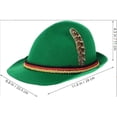 thumbnail image 3 of QSAWXQZ Unisex Bavarian Oktoberfest Hat Wide Brim Fedora Cap for Beer Festival Free Size, 3 of 8