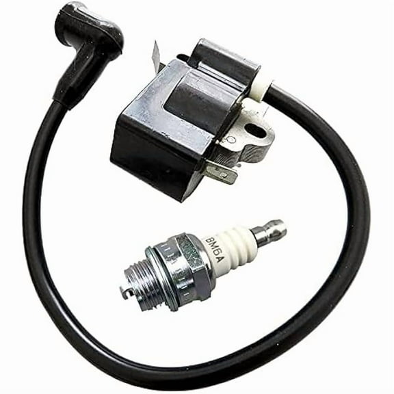 Ignition Coil 530039198 530052277 with Spark Plug for Craftsman Chainsaw, Compatible with 358351181 358351162 358351143 358351063 358351082 358351182 358351161 358352181 358352160