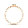 thumbnail image 2 of ANGARA Natural Six Prong-Set Diamond Split Shank Ring in 14K Rose Gold for Women (Size-4.1mm| Color-K| Clarity-I3) | April Birthstone, Anniversary, Jewelry Gift for Women | Natural Diamond Ring, 2 of 7