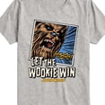 thumbnail image 3 of Star Wars - Let The Wookie Win - Toddler And Youth Short Sleeve Tee, 3 of 5