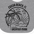 thumbnail image 4 of Inktastic Summer Vacation Mode Cocoa Beach Florida Boys or Girls Baby Bib, 4 of 4