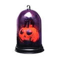thumbnail image 2 of Luminous Halloween Pumpkin Skull Ornament, Battery Powered LED Glowing Desktop Prop, Creepy Spooky Decor for KTV, Bar Counter, Home Indoor Halloween Festival Scene Arrangement, 2 of 5