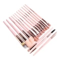 thumbnail image 3 of Juego de 15 brochas de maquillaje Nikou Cerdas suaves Mango ergonómico, 3 of 14