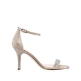 thumbnail image 2 of NINA Womens Gold Toe Strap Cushioned Adjustable Strap Rhinestone Veniza Round Toe Stiletto Buckle Dress Sandals Shoes 10, 2 of 4