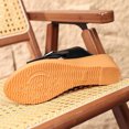 thumbnail image 4 of Women Crisscross Buckle Wedge Slide Sandals Open Toe Slip On Summer Casual Mules Black 9, 4 of 9