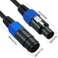 thumbnail image 3 of Speakon Splitter Cable,1 Male to 2 Female XLR Y Splitter Speakon Splitter Cable Speakon 1-Male to 2-Female（1Pack）, 3 of 8