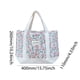 thumbnail image 3 of Bolso Mano Floral Acolchado para Mujer Elegante Viajes Al Aire Libre (Estilo 6) Blanco, 3 of 5