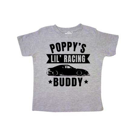 

Inktastic Poppy s Lil Racing Buddy with Car Silhouette Gift Toddler Boy or Toddler Girl T-Shirt