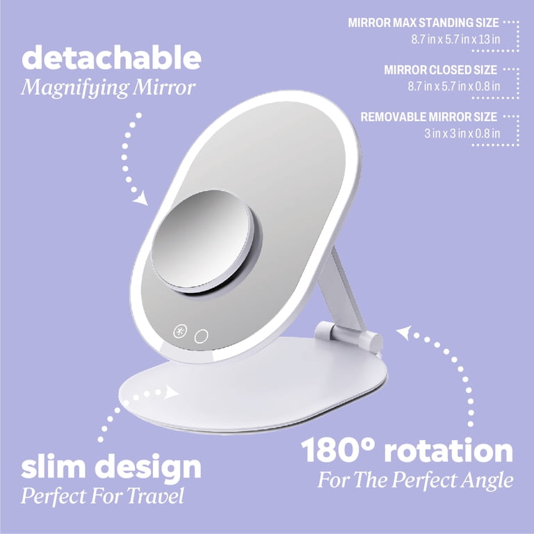 ONYX Professional Ultra Slim LED Foldable Mirror - Walmart.com