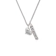 thumbnail image 2 of Delight Jewelry Silvertone Small ''Godmother'' Heart with Clear Crystal Silvertone Always My Mother Bar Charm Necklace, 23", 2 of 4
