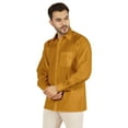 thumbnail image 4 of Bestman Solid Formal Button Down Shirt For Men Long Sleeve With Patch Pocket Business Wear, 4 of 7