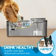 NPET Dog Water Fountain MMF7 with Splash Guard,169oz/5L Ultra Quiet