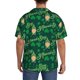 thumbnail image 3 of Balery St Patrick's Day9 Camisa Casual de Manga Corta con Botones para Hombre, Texturizada, Estilo Cubano, para Playa, Verano-Large, 3 of 5