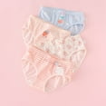 thumbnail image 2 of shoper Toddler Underwear Girls 3t Soft Underwear Cartoon Print Kids Cool Breathable Comfort Panty Briefs Toddler Undies(Pack Of 4) White L, 2 of 4