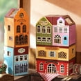 thumbnail image 2 of DIY Dollhouse Set With LED Lighting ,Miniature Wooden Town House with Furnitures ,Handmade Assembly Doll House Model Building Set Creative Gift Toys, 2 of 16