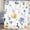 Blue & Yellow, variant on Cute Giraffe Shower Curtain, Tropical Jungle Monstera Leaf Green Plant Bath Curtain, Cartoon Rainforest Nature Bathroom Decor, 72x72 Inch Waterproof Fabric