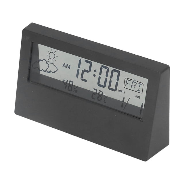 Reloj despertador digital, reloj despertador LCD transparente reloj LCD transparente reloj multifunción uso conveniente