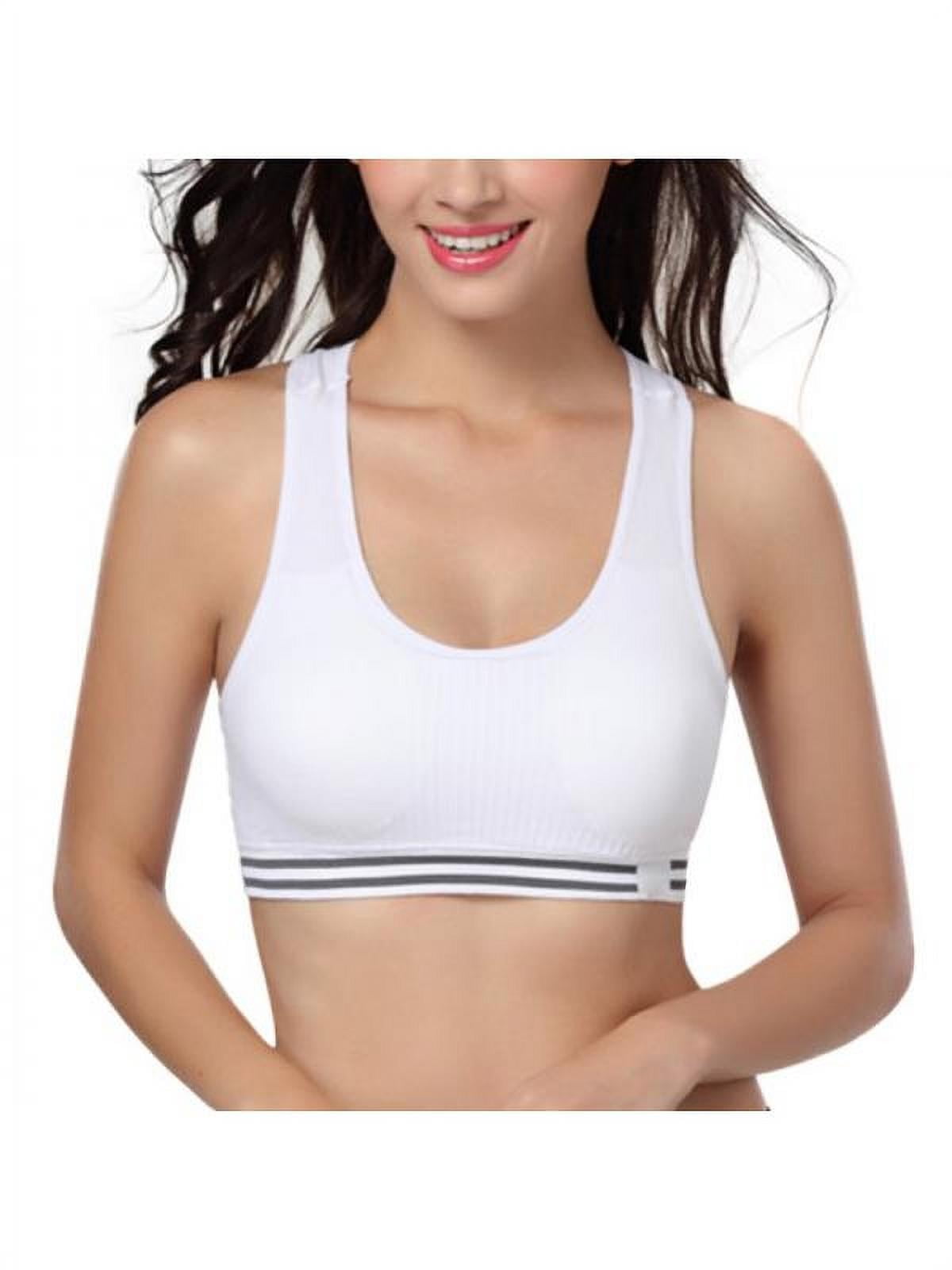 Women's Seamless Sports Bra Removable Pad Yoga Lingerie Bras Racerback High Impact Workout Crop