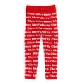 thumbnail image 1 of Infants & Toddlers Wool Knitted Winter-Thick Thermal Leggings | Digital Design Merry Christmas Text (Red, 18M), 1 of 5