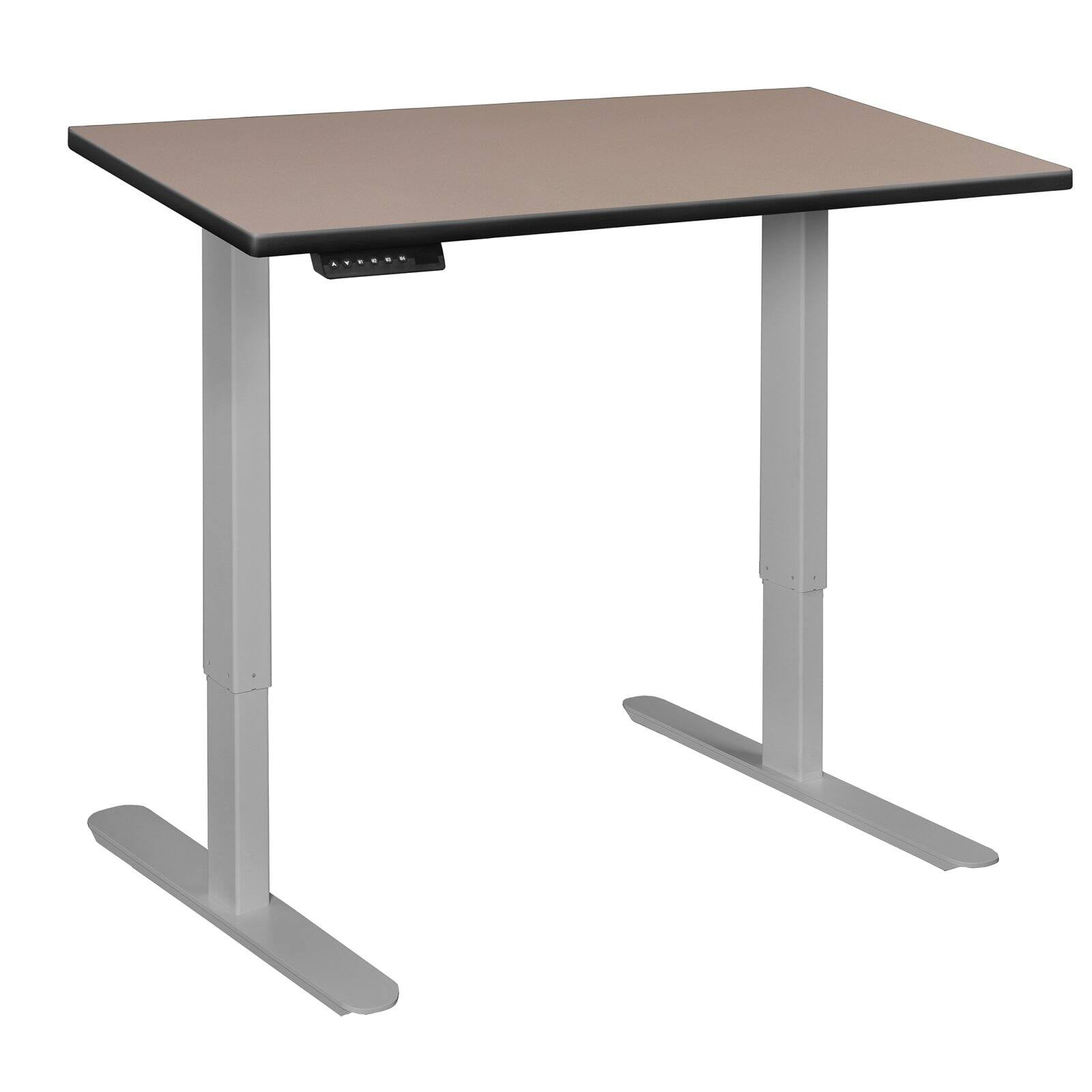 Regency Esteem 66" Height Adjustable Power Desk- Mocha Walnut
