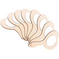 thumbnail image 2 of 8Pcs DIY Wooden Handheld Mirror Unfinished Mirror Unpainted Makeup Mirror for Kid, 2 of 3