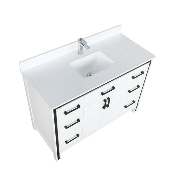 White Square Sink And No Mirror, How Are Cultured Marble Vanity Tops Madeira