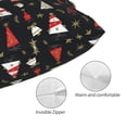 thumbnail image 3 of Honeii Christmas Tree and Gold Socks Print Pillow Cases,Plush Throw Pillow Covers,Decorative Pillowcase for Sofa, Couch, Living Room-14"x20", 3 of 6