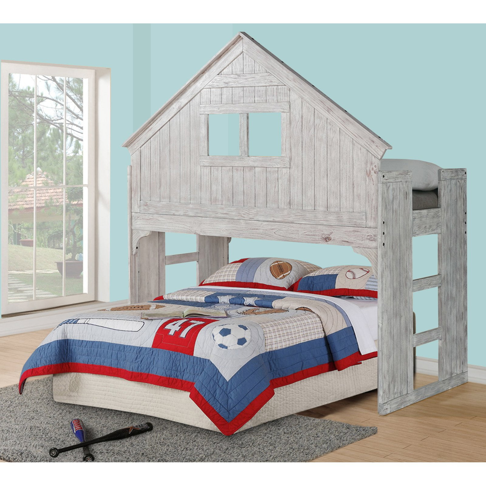 Donco Club House Low Loft Bed, Clubhouse Bunk Bed