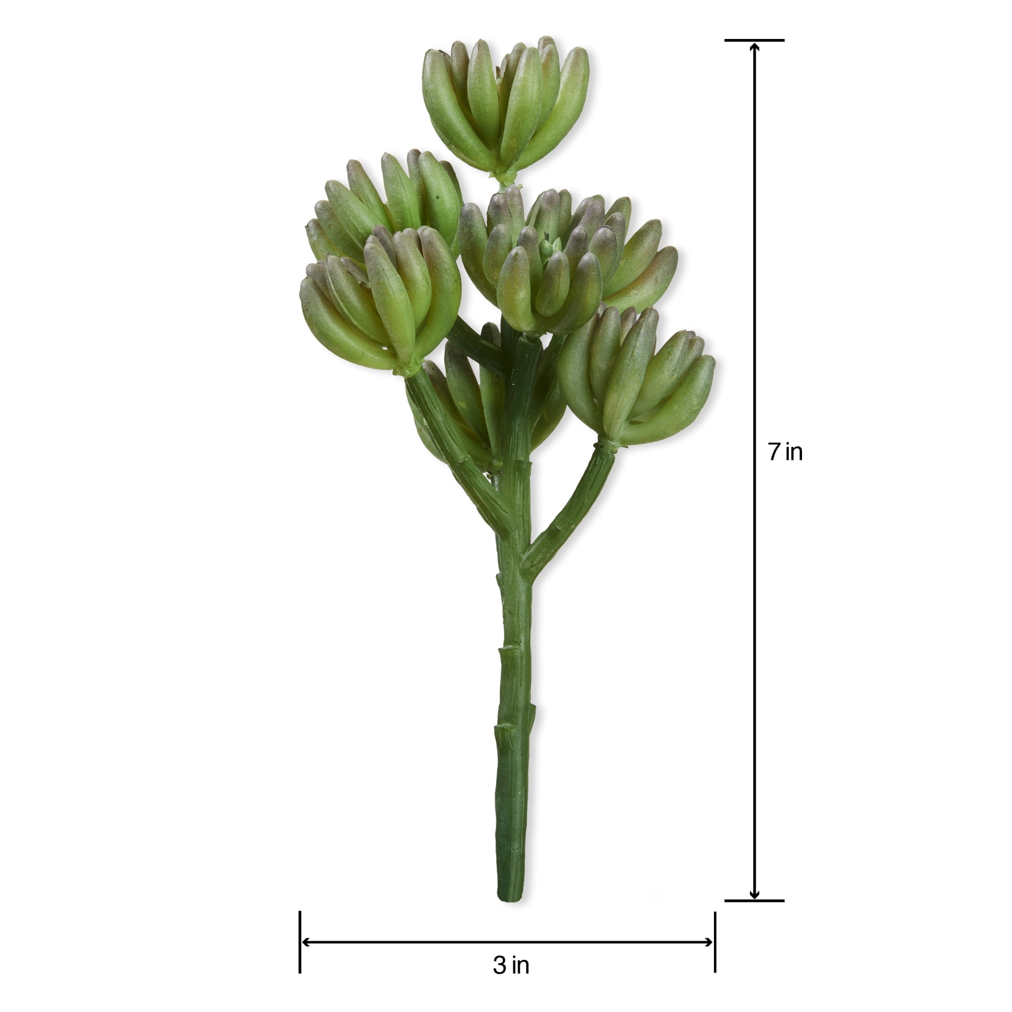 Mainstays Artificial Succulent Pick 2.75 Inch x 6.8 Inch Green