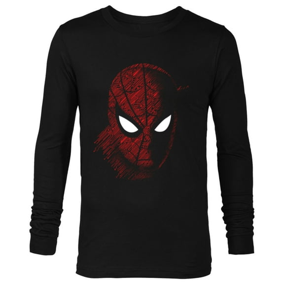 Marvel Spider-Man: Far From Home Close Up - Long Sleeve T-Shirt for Men -Customized-Black