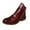 Wine, variant on Oyedens Mens Slouchy Boots Vintage Casual Leather Zipper Office Work Oxfords Ankle Booties for Men Fall