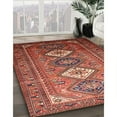 thumbnail image 3 of Ahgly Company Machine Washable Indoor Rectangle Traditional Copper Red Pink Area Rugs, 7' x 9', 3 of 7