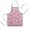 Pink French Bulldog, variant on Pink Plaid Baseball Pattern Kids Aprons for Girls and Boys,Adjustable Neck Strap Toddler Aprons for Kids Cooking Baking